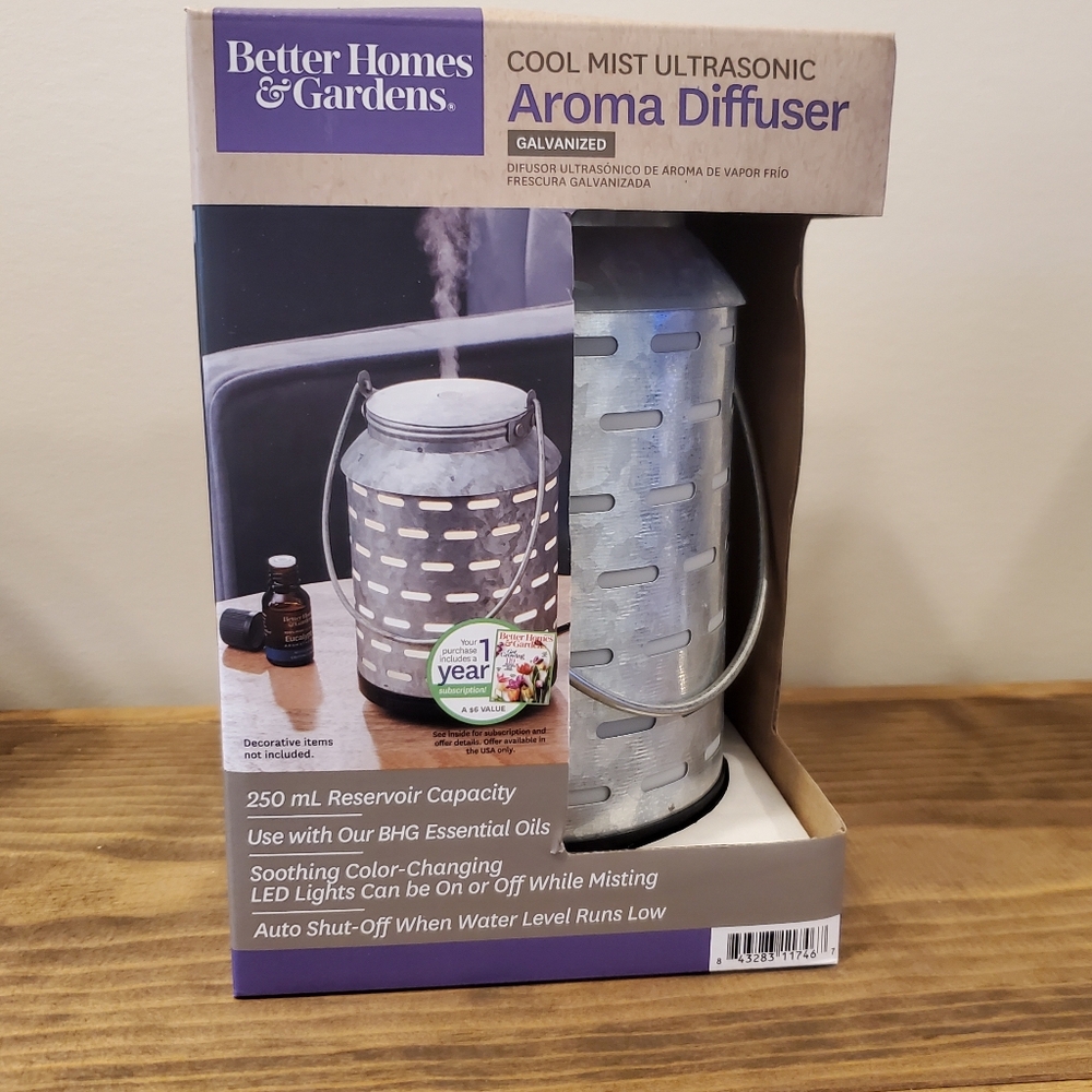 Better Homes & Gardens Color Changing Cool Mist Ultrasonic Aroma Diffuser